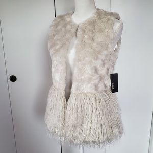 Creme/ Beige Fur Vest